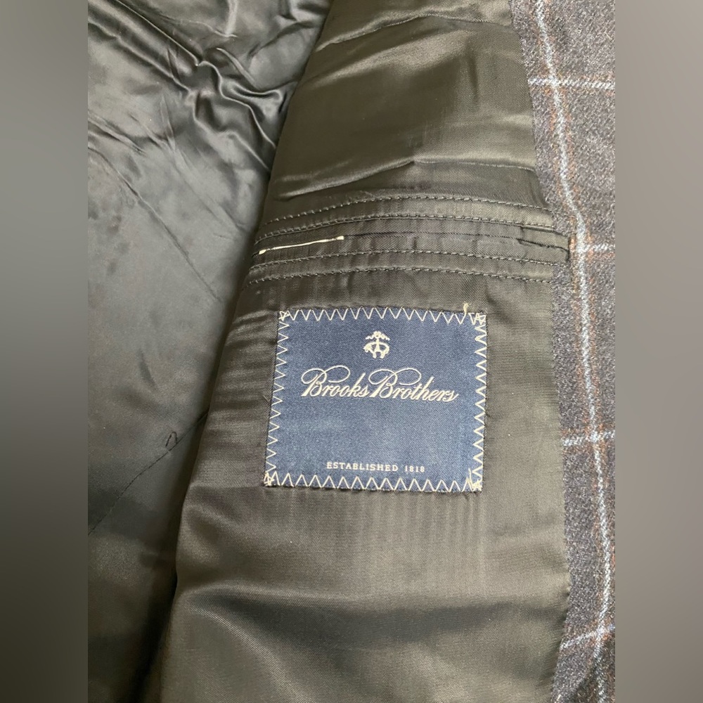 BROOKS BROTHERS Blazer (44, Navy, Wool) - Picture 3 of 5